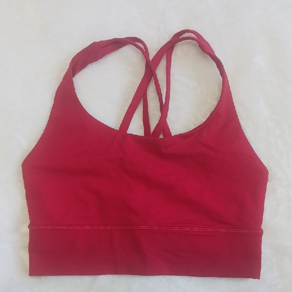 Women's Red Sports Bra